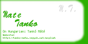 mate tanko business card