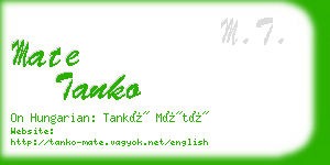 mate tanko business card